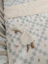 Goosey Gander Fur Lined Cot Blanket