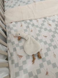 Goosey Gander Fur Lined Cot Blanket