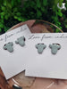 Cow Sage Green Stud Earring