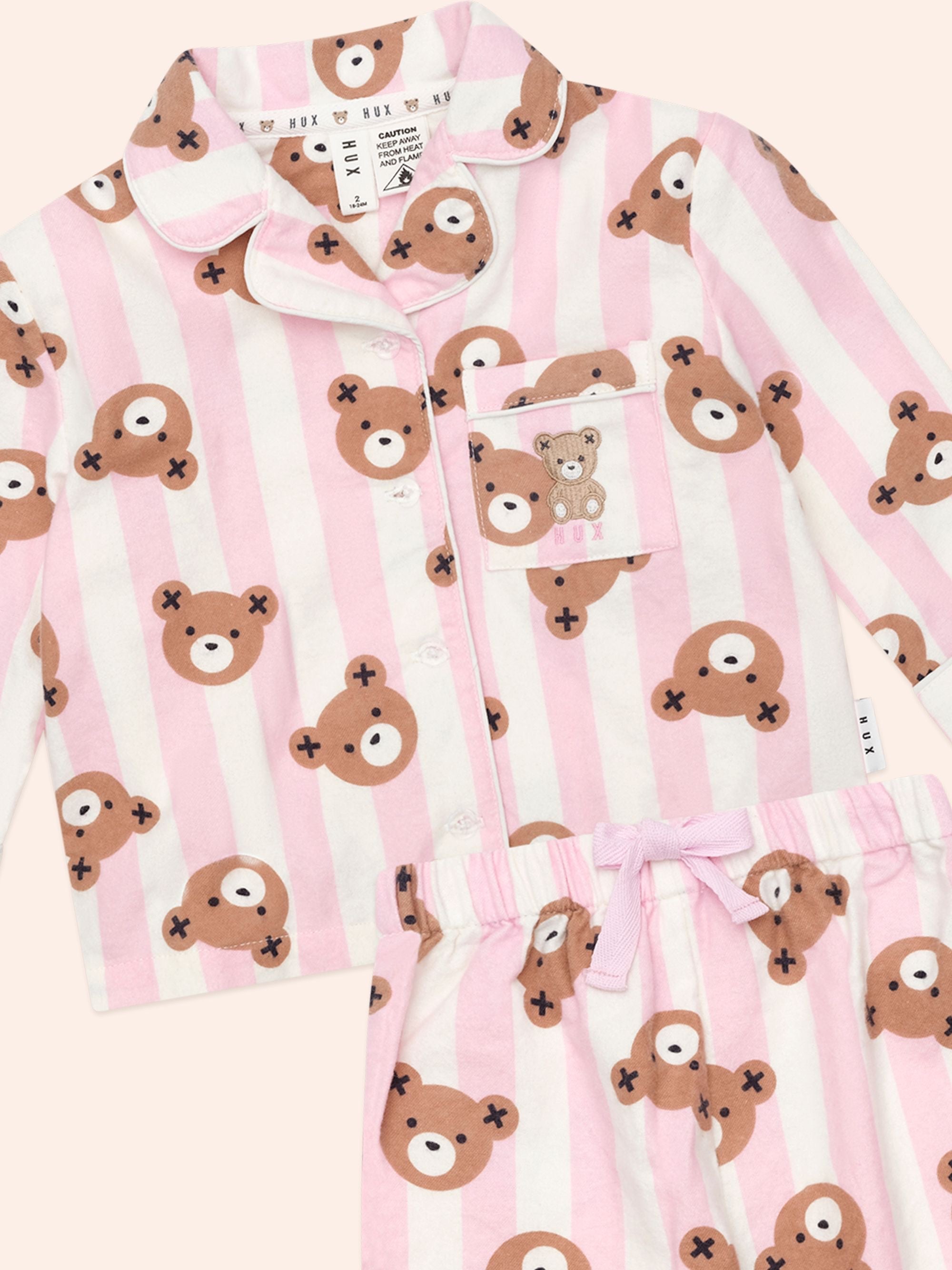 ROSE CLASSIC HUX STRIPE SLEEP SET