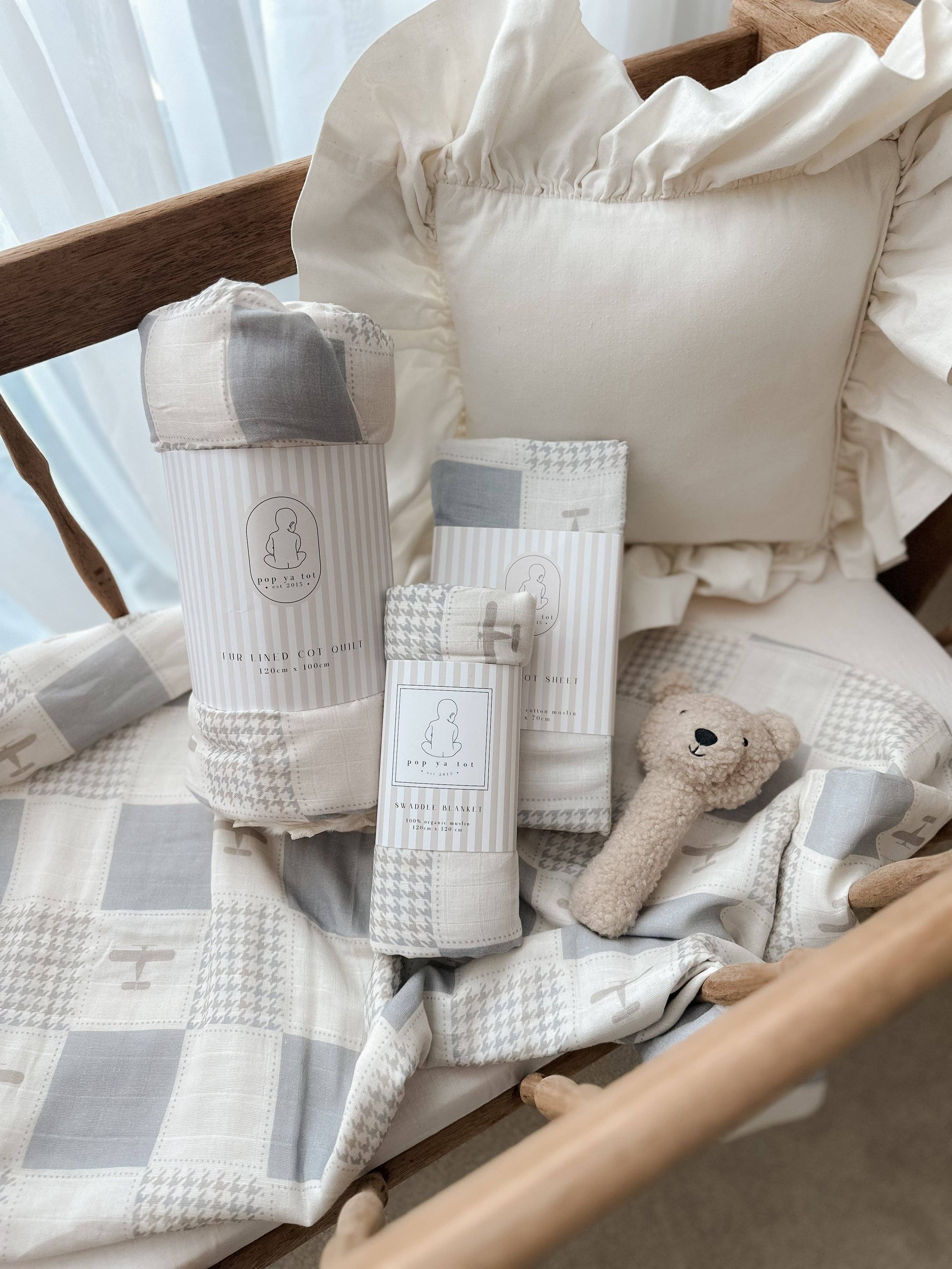 Wright Flyer Fur Lined Cot Blanket