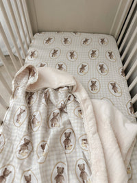 Ted & Duck Fur Lined Cot Blanket