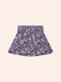 MIDNIGHT FLOWER GARDEN CORD SKIRT