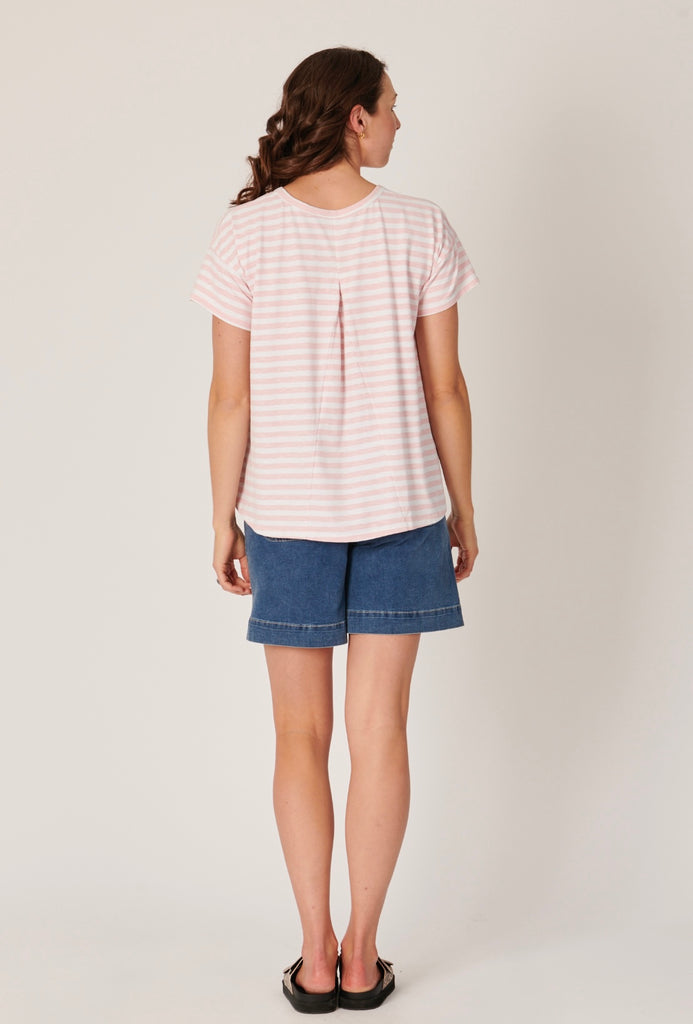 Pleat Back Tee