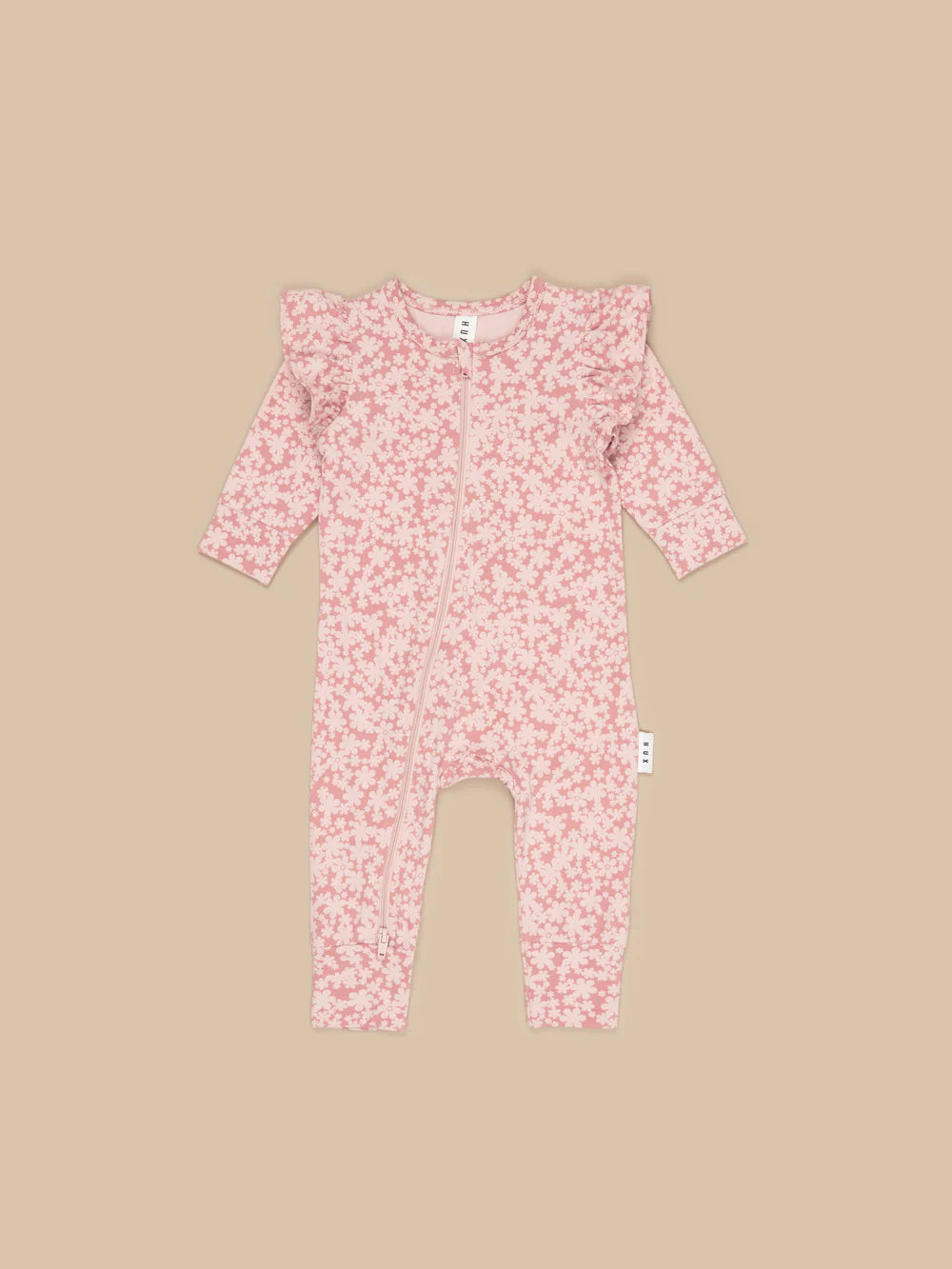 SMILE FLORAL ZIP ROMPER