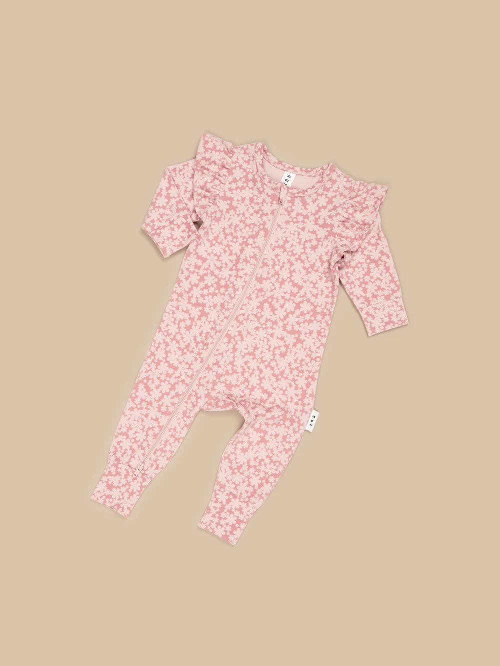 SMILE FLORAL ZIP ROMPER