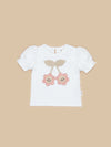 SMILE FLOWER PUFF T-SHIRT