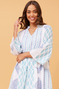 PAGET BOHO TIERED SHORT DRESS