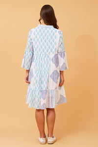 PAGET BOHO TIERED SHORT DRESS