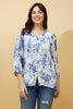RUBY FLORAL BUTTON FRONT TOP