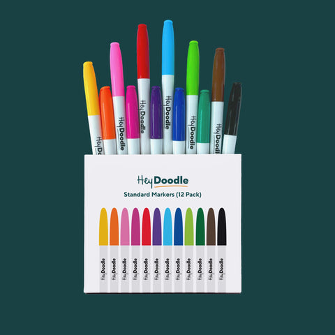 Fine-Tip Markers (12 Pack)