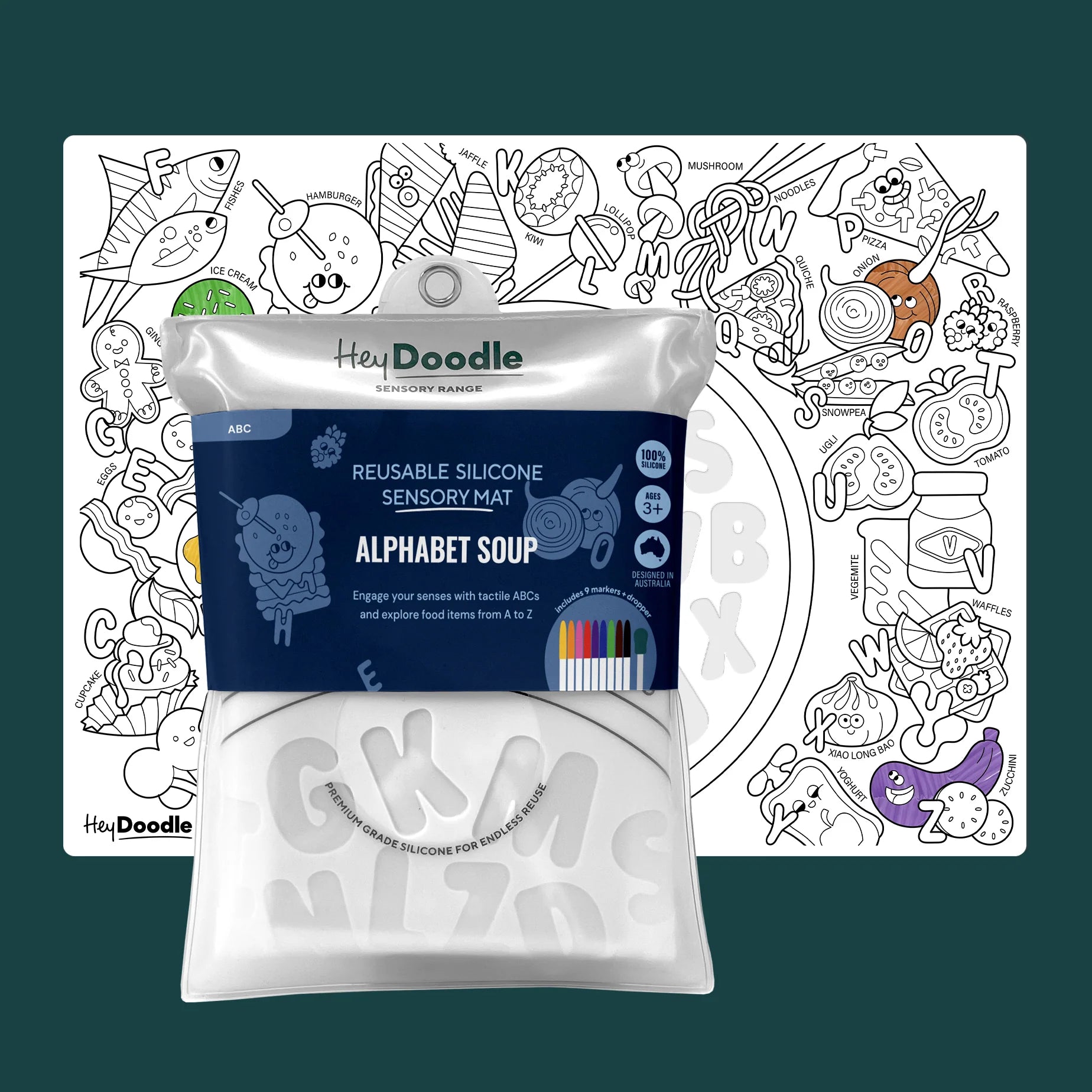 Sensory Mat- Alphabet Soup