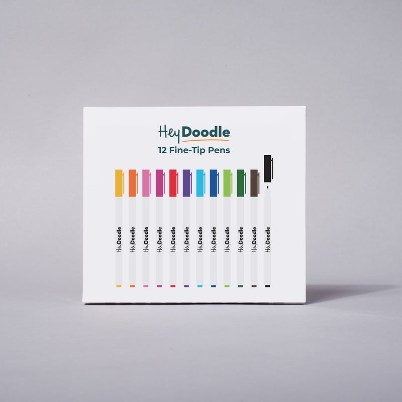 Fine-Tip Markers (12 Pack)