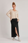 Front Split Maxi Skirt