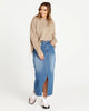 Kirsha Oversized Round Neck Jumper - Tan