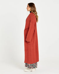 Jacinta Cable Knit Jumper - Rosewood