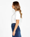 Connie Printed Tee - White