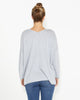 Angelina Reversible Knit - Grey Marle