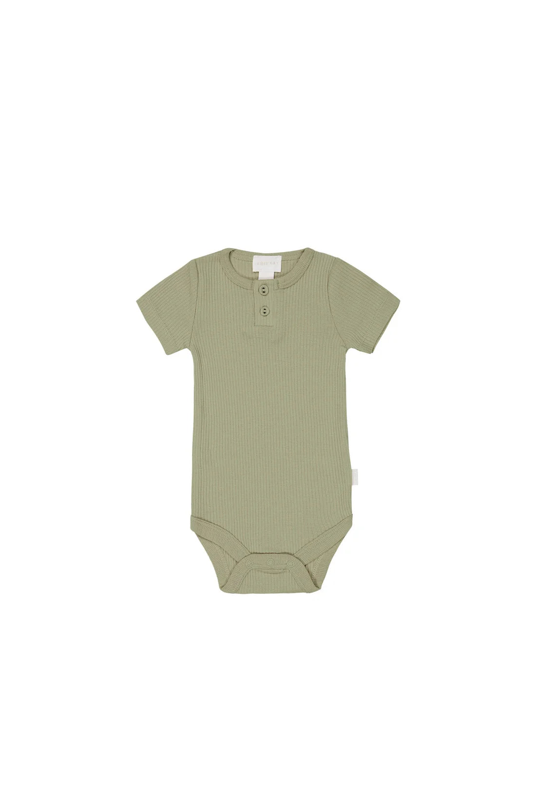 Organic Cotton Modal Darcy Rib Tee Bodysuit-Tee Tree Short Sleeve