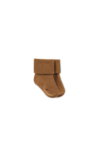 Bobbie Bear Crew Socks - Jacquard Bobbie Bear Cloud/Balm