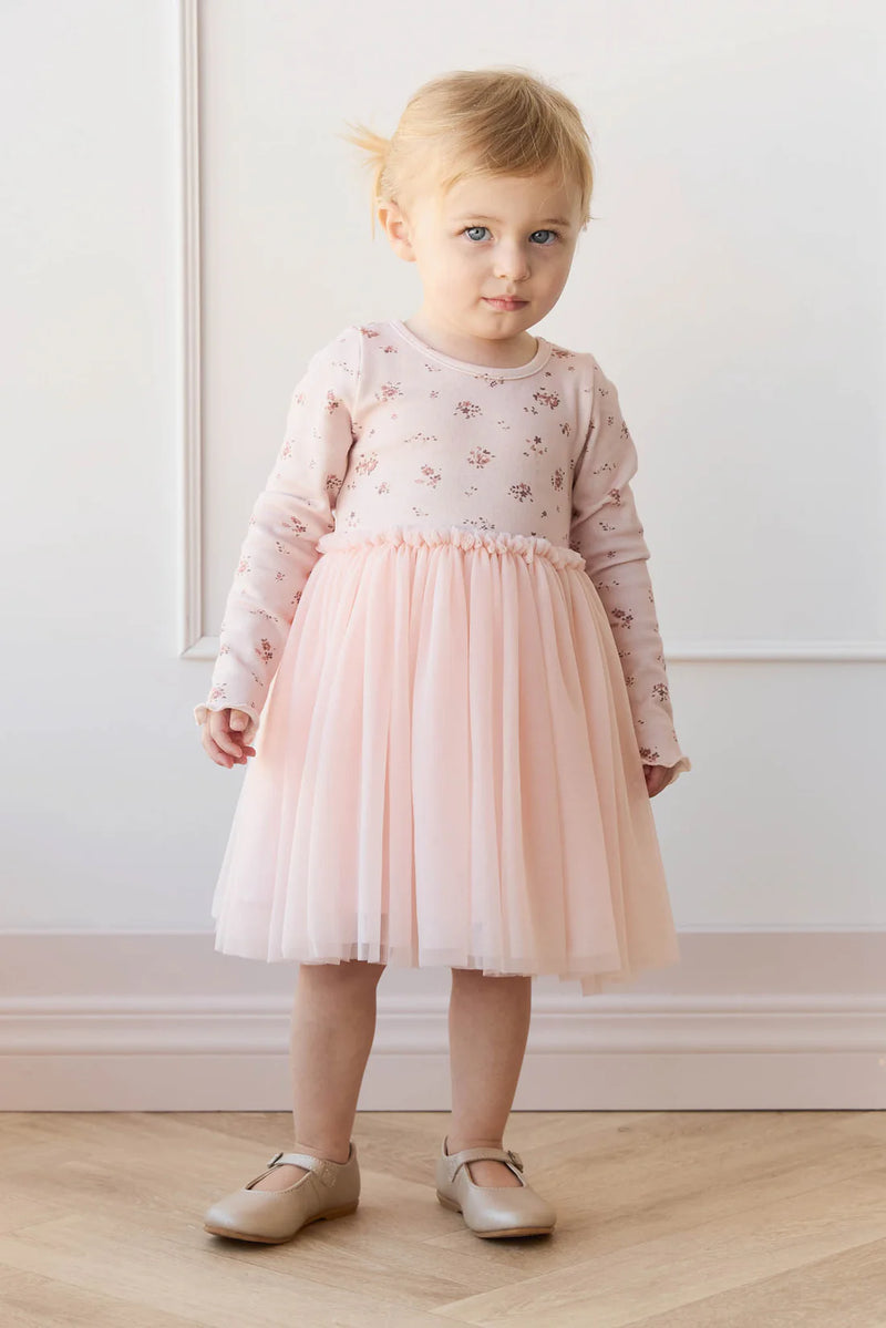 Anna Tulle Dress - Petite Fleur Soft Peony