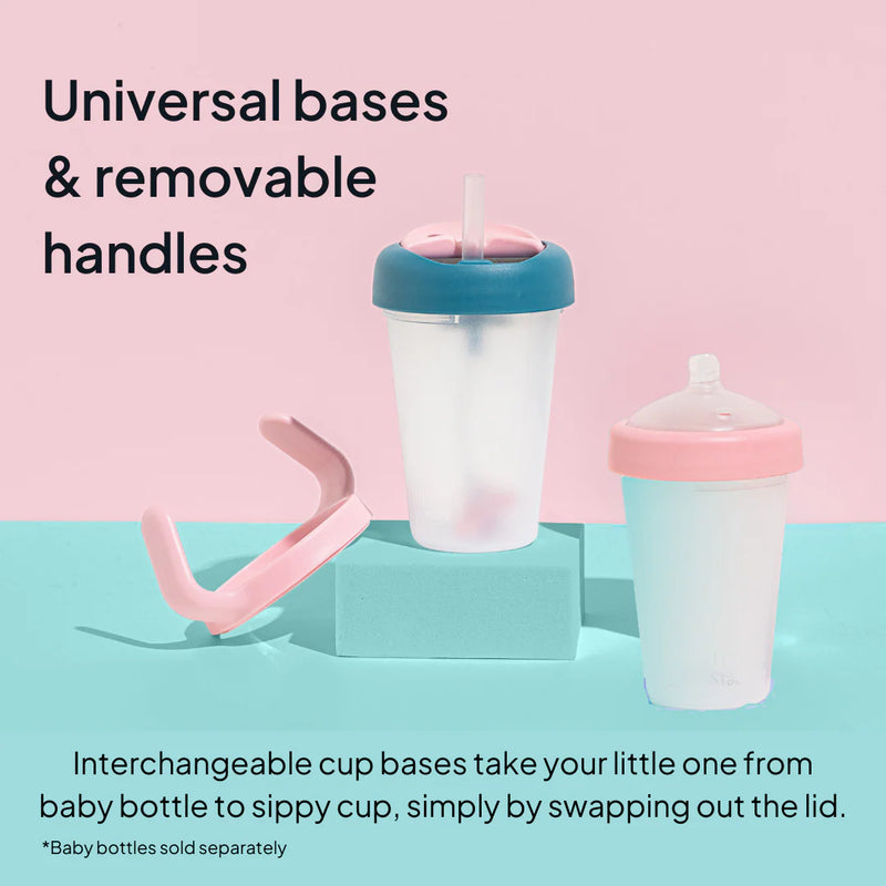 Little Stackers Weighted Straw Sippy Cup Two Pack
