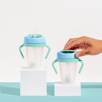 Little Stackers Weighted Straw Sippy Cup Two Pack