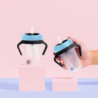 Little Stackers Weighted Straw Sippy Cup Two Pack