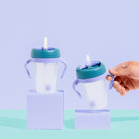 Little Stackers Weighted Straw Sippy Cup Two Pack