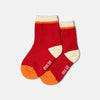 Socks Red & Beige