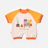 Romper Tangerine & Off White