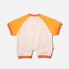 Romper Tangerine & Off White