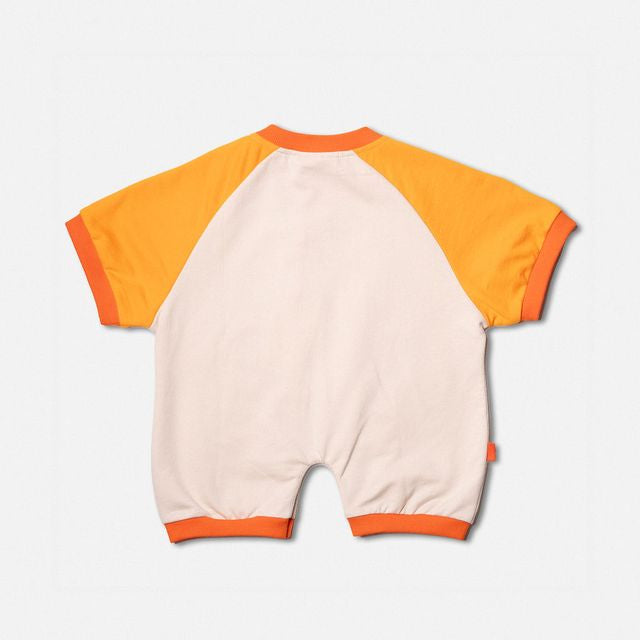 Romper Tangerine & Off White