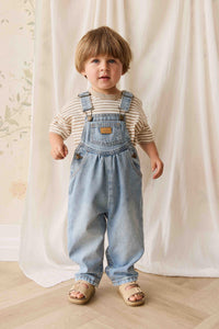 Pima Cotton Wesley Tee - Slim Stripe Brioche/Cloud