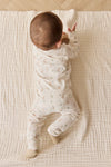 Organic Cotton Baker Long Sleeve Pyjama Set - Lapin Jardin Crisp