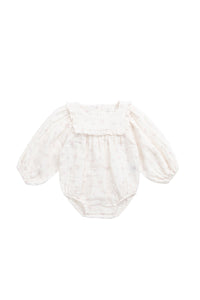 Organic Cotton Muslin Frances Playsuit - Pauline Pink