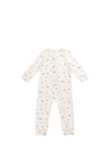 Organic Cotton Reese Zip Onepiece - Forest Gathering