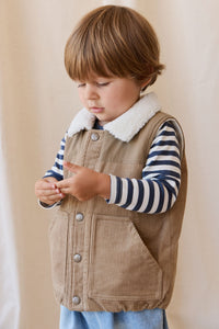 Spencer Vest - Brioche/Pecan