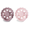 FRIGG Fairytale Pacifier 2 Pack Silicone- Twilight Mauve/ White Lilac