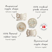 FRIGG Baby's First Pacifier - 4-Pack - Moonlight Sailing