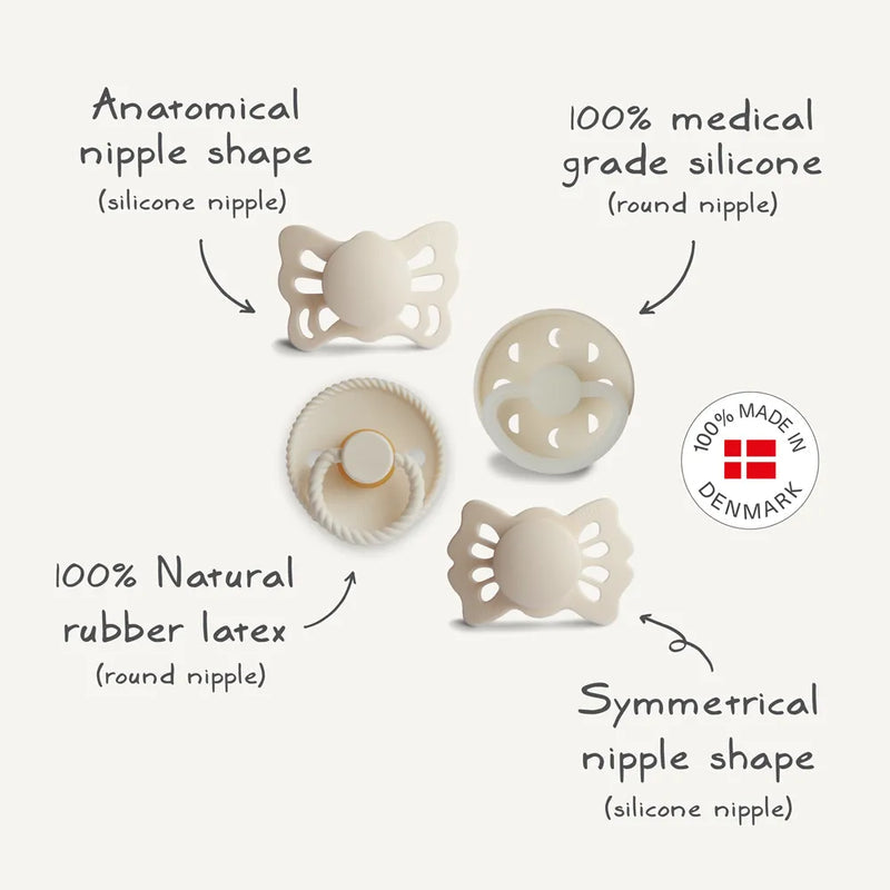 FRIGG Baby's First Pacifier - 4-Pack - Moonlight Sailing