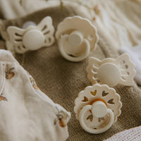 FRIGG Baby's First Pacifier - 4-Pack Floral Heart