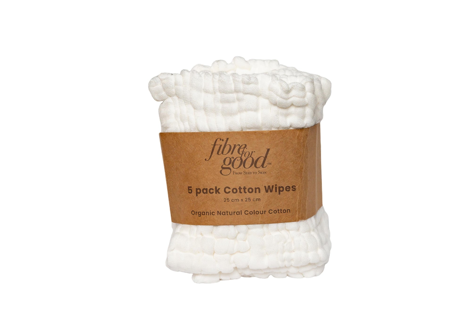 Organic Cotton Reusable Baby Wipes (5-Pack)