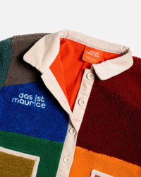 Boucle Coat Colour Block