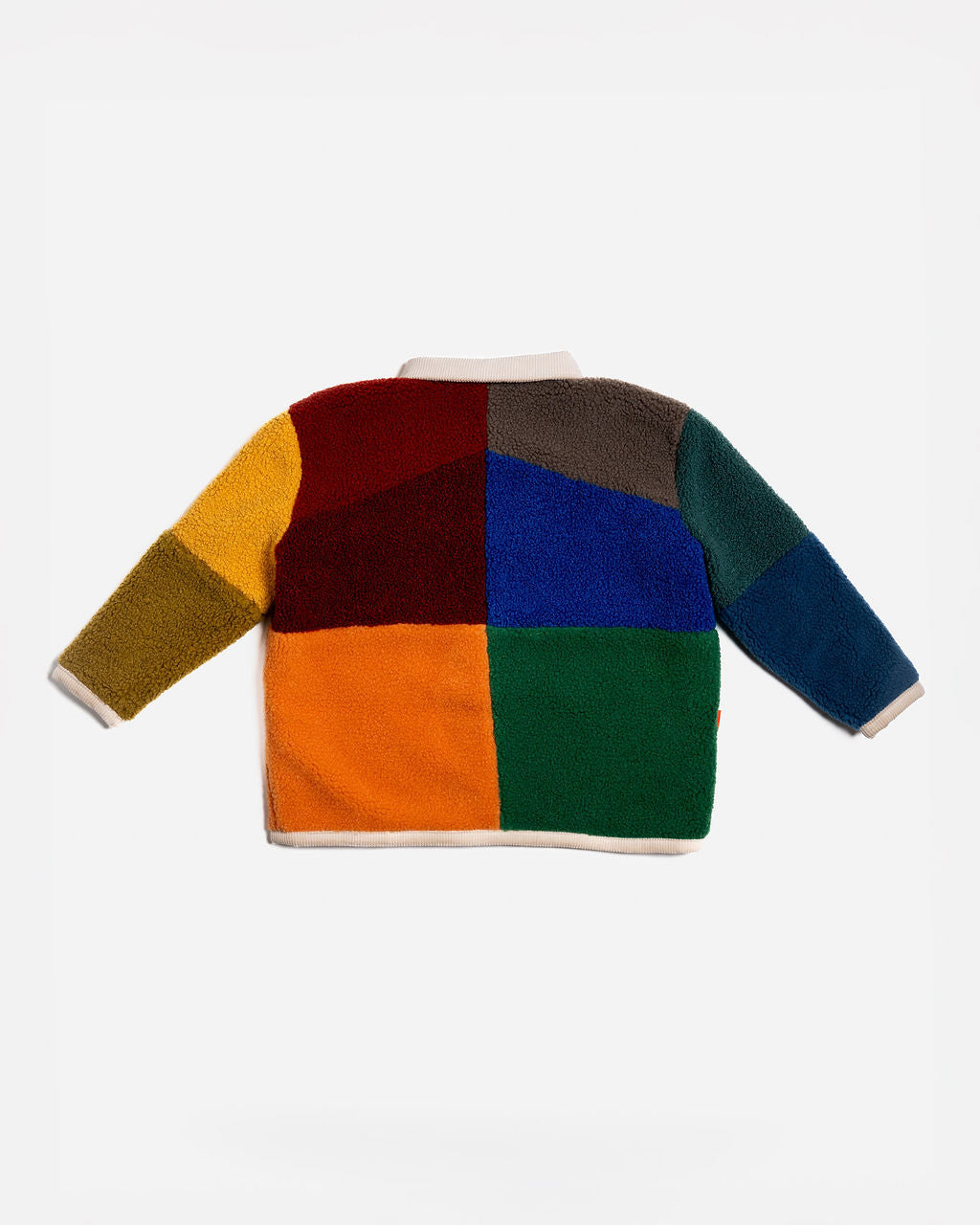 Boucle Coat Colour Block