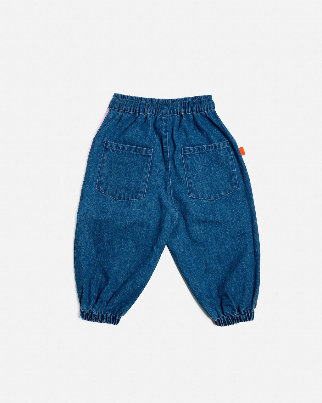 Denim Barrel Pants Colour Block