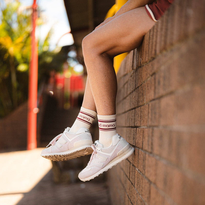 Rad Mama Crew and Berry Stripe Sock Pack