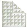 Chenille Blanket - Sage Triangle