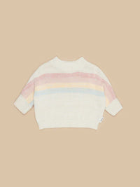 RAINBOW STRIPE KNIT JUMPER