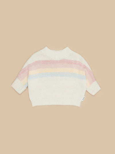 RAINBOW STRIPE KNIT JUMPER